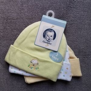 SOLD ⏰NWT! Gerber 3 Pack Unisex Caps